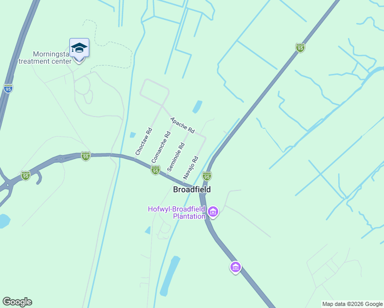 map of restaurants, bars, coffee shops, grocery stores, and more near 161 Navajo Road in Brunswick