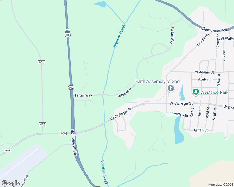 map of restaurants, bars, coffee shops, grocery stores, and more near 113 West Robertson Court in Enterprise