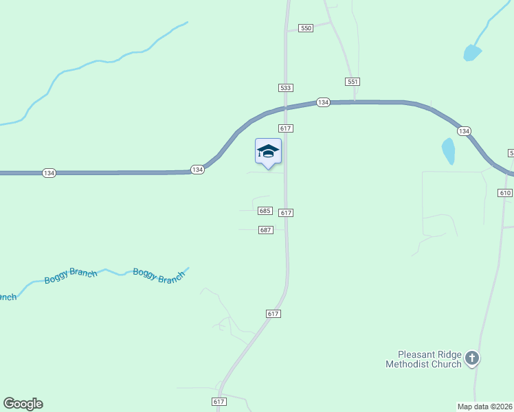 map of restaurants, bars, coffee shops, grocery stores, and more near 98 County Road 685 in New Brockton
