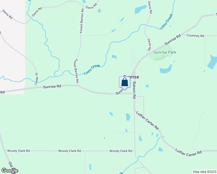 map of restaurants, bars, coffee shops, grocery stores, and more near 237 Sunrise Road in Petal