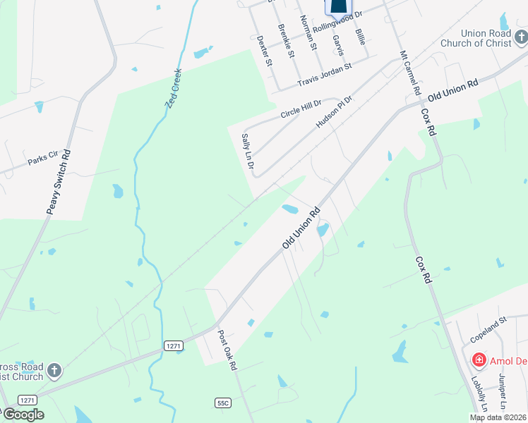 map of restaurants, bars, coffee shops, grocery stores, and more near 4490 Old Union Road in Lufkin