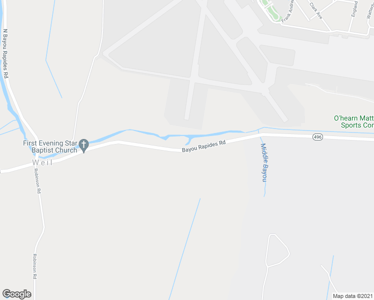 map of restaurants, bars, coffee shops, grocery stores, and more near Highway 496 in Alexandria