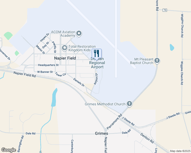 map of restaurants, bars, coffee shops, grocery stores, and more near 10 Single Street in Dothan