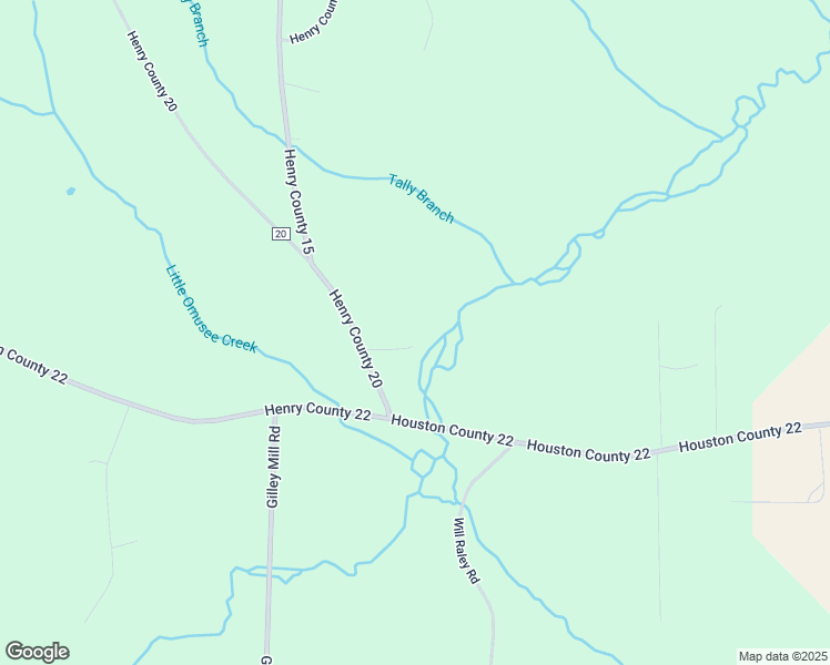 map of restaurants, bars, coffee shops, grocery stores, and more near 2077 County Road 20 in Headland