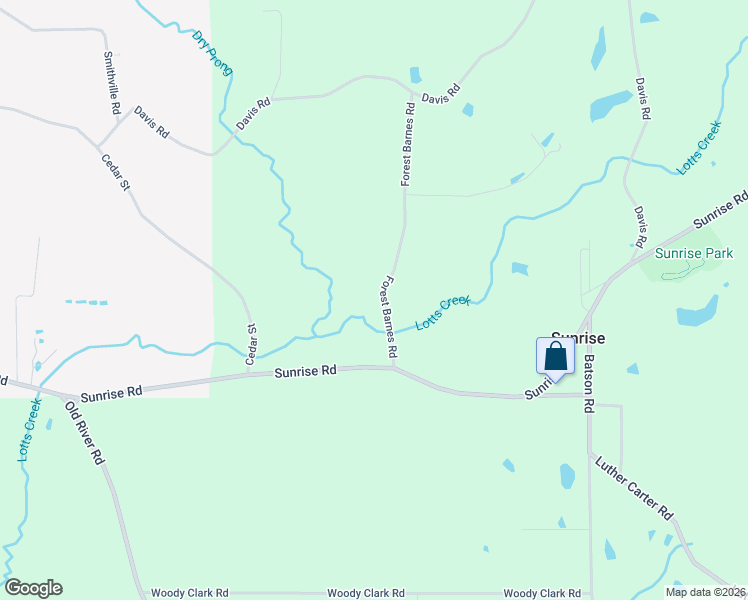 map of restaurants, bars, coffee shops, grocery stores, and more near 53 Forest Barnes Road in Petal