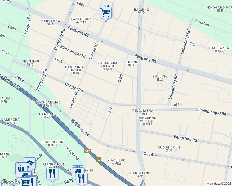 map of restaurants, bars, coffee shops, grocery stores, and more near Li Ming Lu in Suzhou Shi