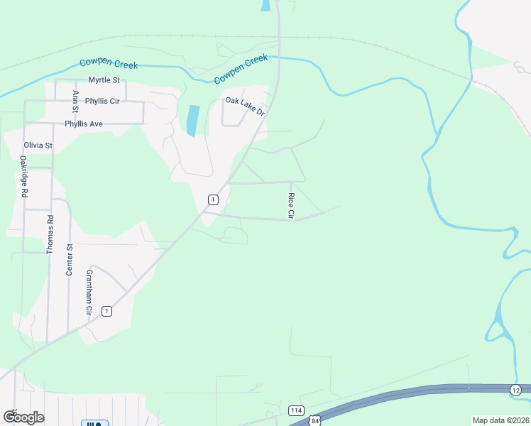 map of restaurants, bars, coffee shops, grocery stores, and more near 265-269 Rice Circle in Enterprise