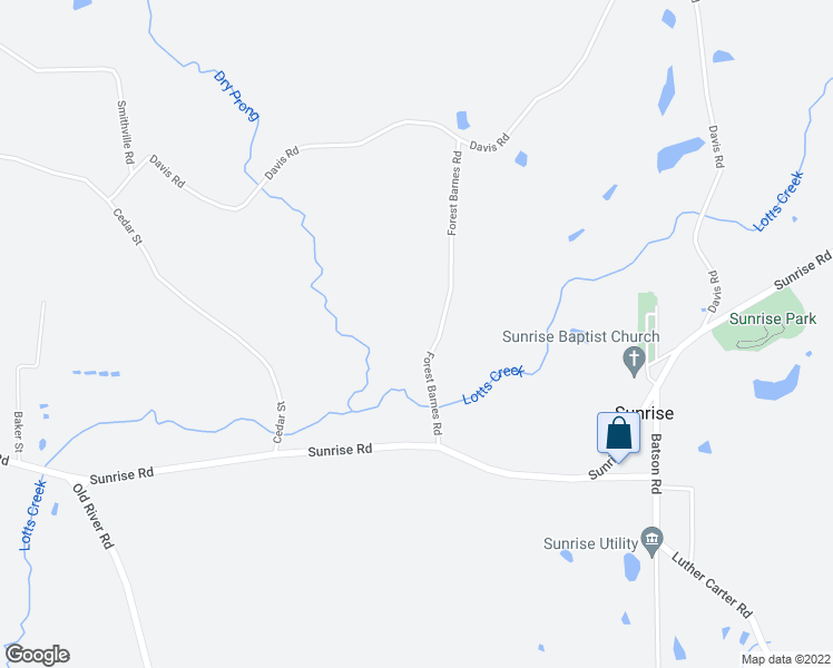 map of restaurants, bars, coffee shops, grocery stores, and more near 53 Forest Barnes Road in Petal