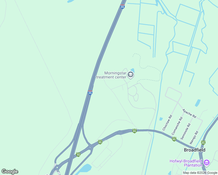 map of restaurants, bars, coffee shops, grocery stores, and more near in Broadfield