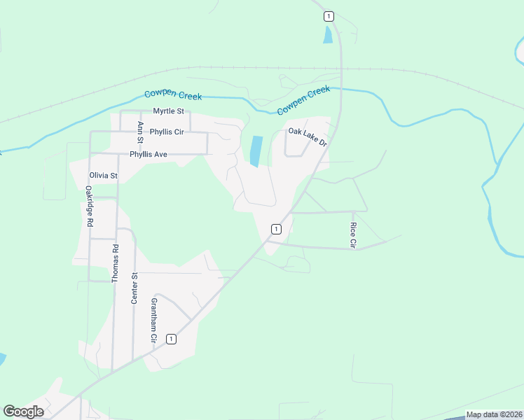 map of restaurants, bars, coffee shops, grocery stores, and more near 1590 Oak Lake Drive in Daleville