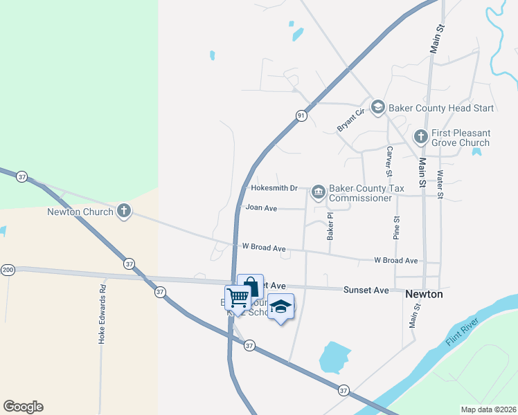 map of restaurants, bars, coffee shops, grocery stores, and more near 353 Joan Avenue in Newton