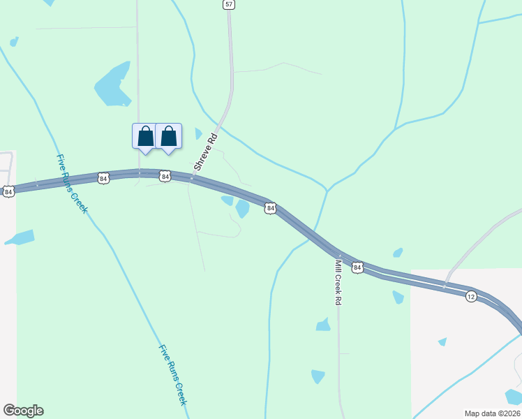 map of restaurants, bars, coffee shops, grocery stores, and more near 17024 County Road 57 in Andalusia