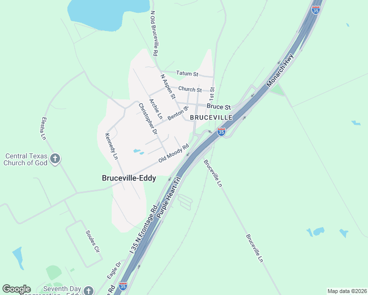 map of restaurants, bars, coffee shops, grocery stores, and more near 315 Old Moody Road in Eddy