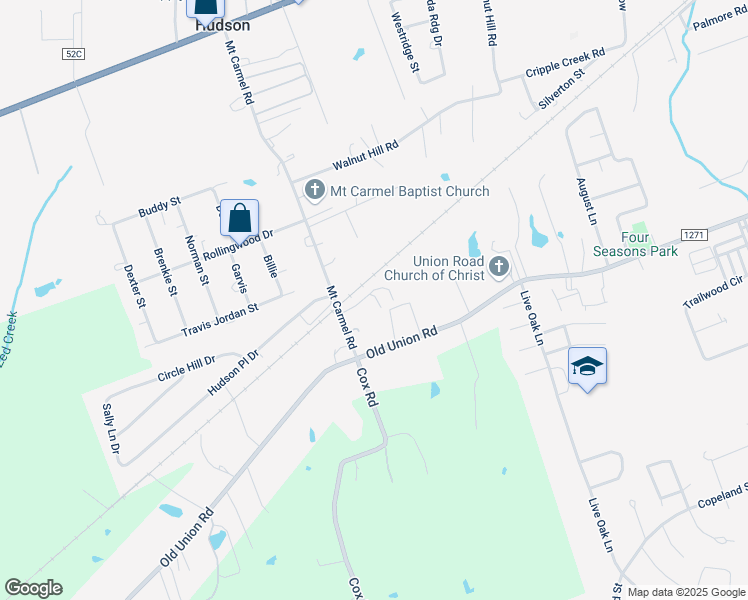 map of restaurants, bars, coffee shops, grocery stores, and more near 100 Milo Road in Lufkin