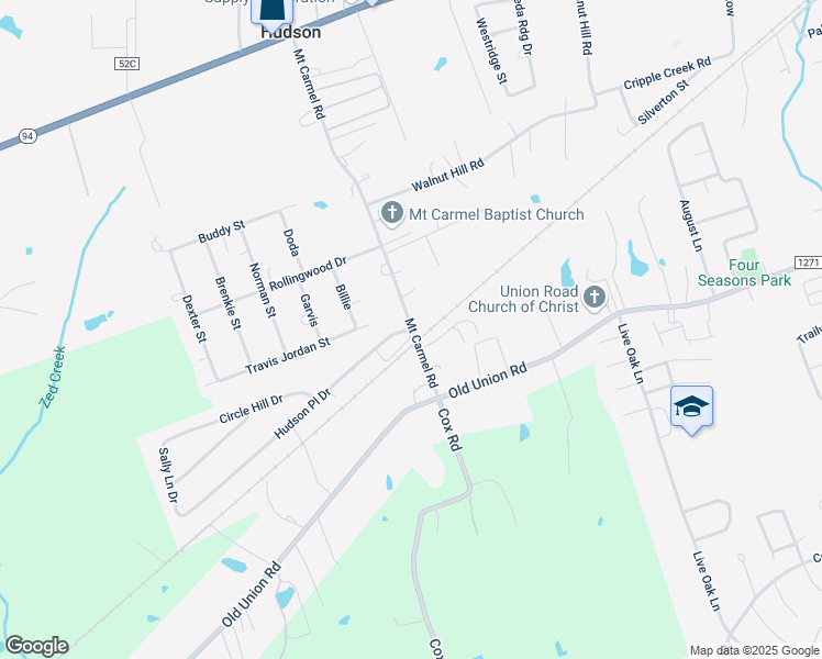 map of restaurants, bars, coffee shops, grocery stores, and more near 825 Mount Carmel Road in Lufkin