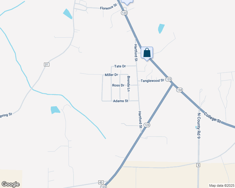 map of restaurants, bars, coffee shops, grocery stores, and more near 57 Rebecca Lane in Newton