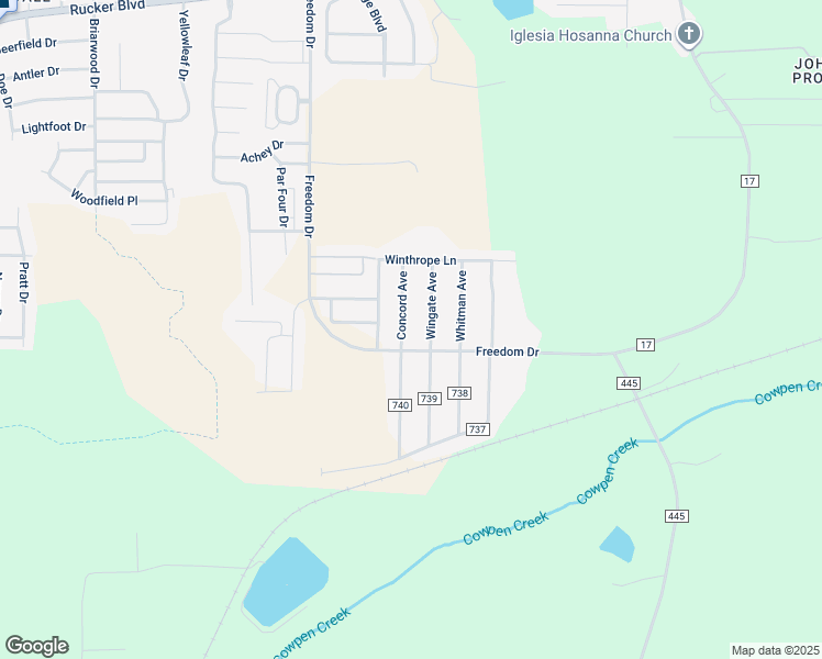 map of restaurants, bars, coffee shops, grocery stores, and more near 116 Concord Avenue in Enterprise