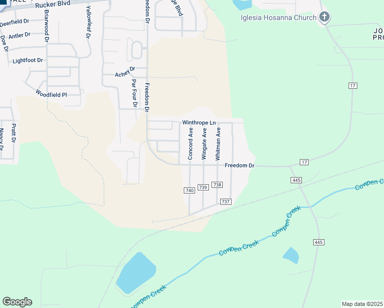 map of restaurants, bars, coffee shops, grocery stores, and more near 120 Concord Avenue in Enterprise