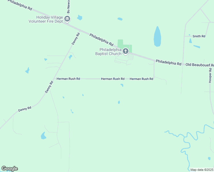 map of restaurants, bars, coffee shops, grocery stores, and more near 99 Herman Rush Road in Deville