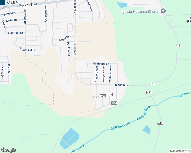 map of restaurants, bars, coffee shops, grocery stores, and more near 131 Concord Avenue in Enterprise