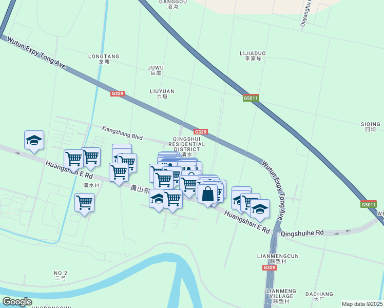 map of restaurants, bars, coffee shops, grocery stores, and more near in Wuhu
