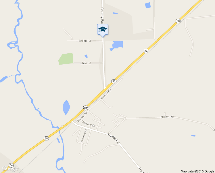 map of restaurants, bars, coffee shops, grocery stores, and more near Gilman Road in Blackshear
