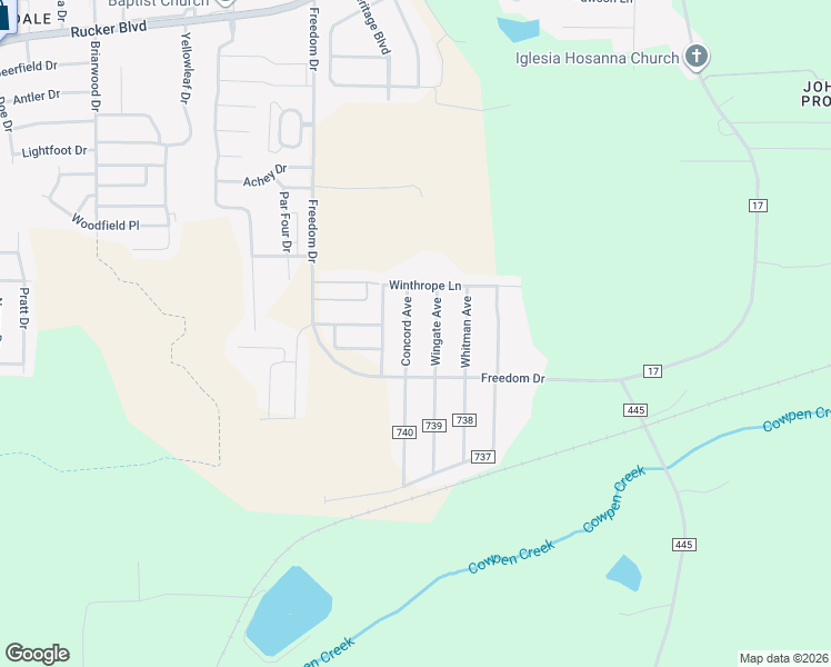 map of restaurants, bars, coffee shops, grocery stores, and more near 138 Concord Avenue in Enterprise