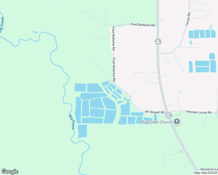 map of restaurants, bars, coffee shops, grocery stores, and more near 97 Jim Bryant Road in Deville