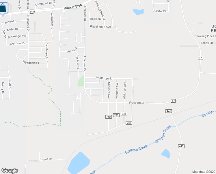 map of restaurants, bars, coffee shops, grocery stores, and more near 155 Concord Avenue in Enterprise