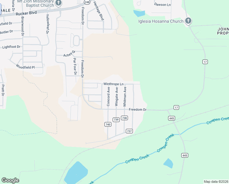 map of restaurants, bars, coffee shops, grocery stores, and more near 174 Wingate in Enterprise