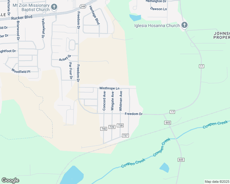 map of restaurants, bars, coffee shops, grocery stores, and more near 174 Wingate in Enterprise