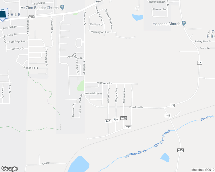 map of restaurants, bars, coffee shops, grocery stores, and more near 177 Concord Avenue in Enterprise