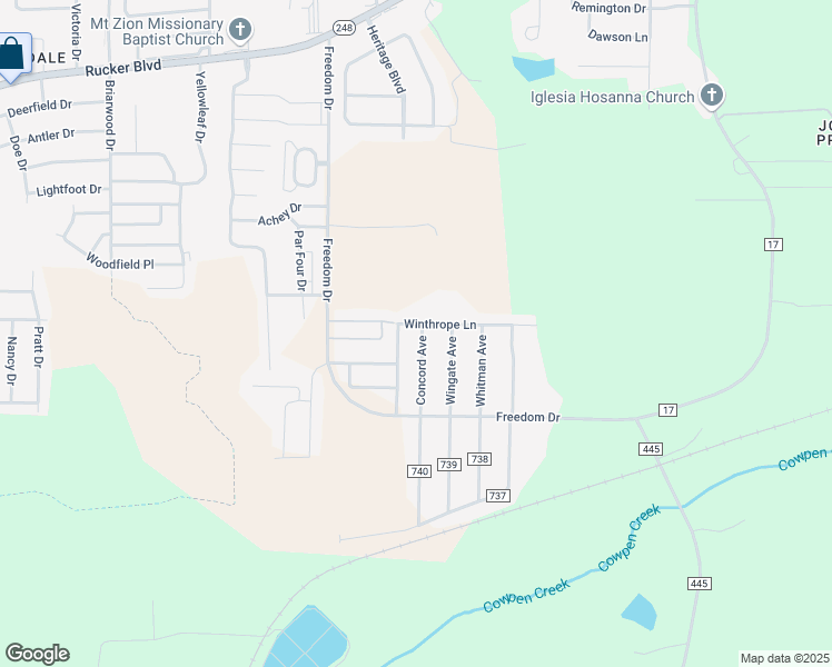 map of restaurants, bars, coffee shops, grocery stores, and more near 177 Concord Avenue in Enterprise