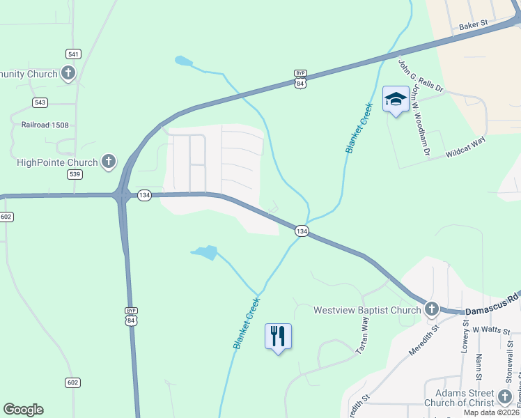 map of restaurants, bars, coffee shops, grocery stores, and more near in Enterprise