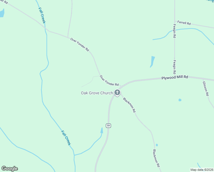 map of restaurants, bars, coffee shops, grocery stores, and more near Over Yonder Road in Andalusia