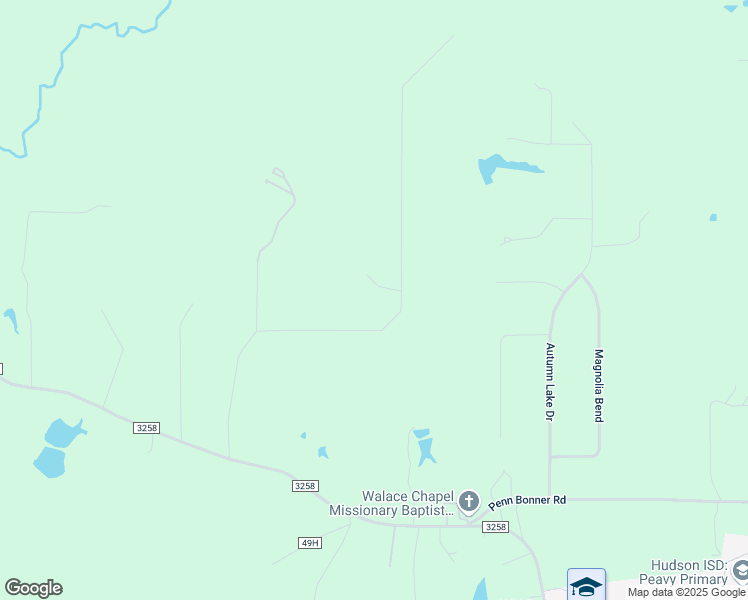 map of restaurants, bars, coffee shops, grocery stores, and more near 505 Mountainview Road in Lufkin