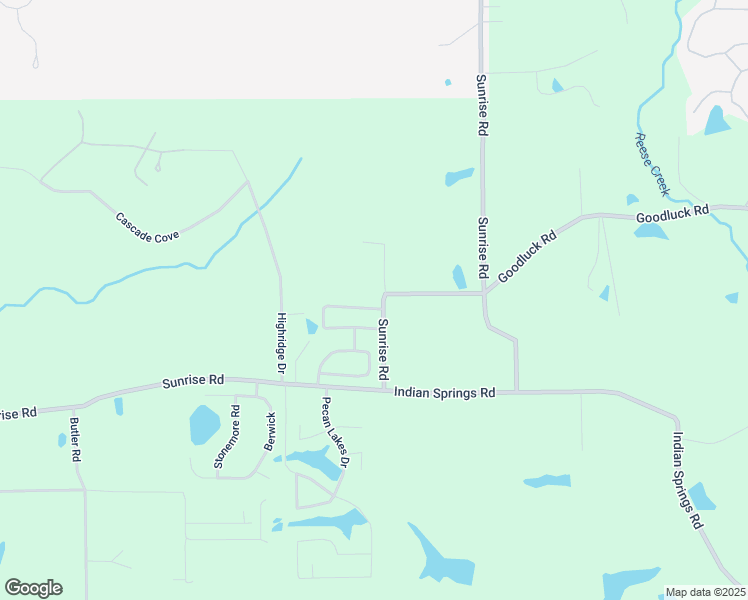 map of restaurants, bars, coffee shops, grocery stores, and more near 725-731 Sunrise Road in Petal