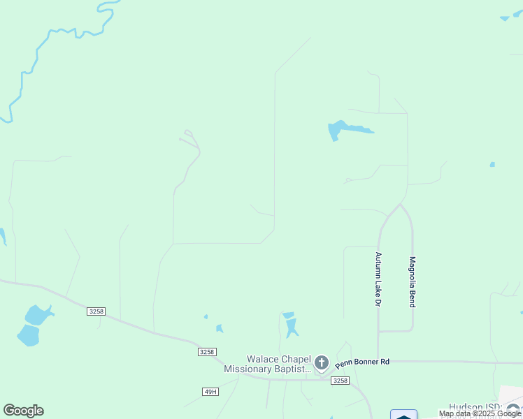 map of restaurants, bars, coffee shops, grocery stores, and more near 505 Mountainview Road in Lufkin