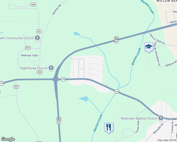 map of restaurants, bars, coffee shops, grocery stores, and more near 303 Fairfield Drive in Enterprise