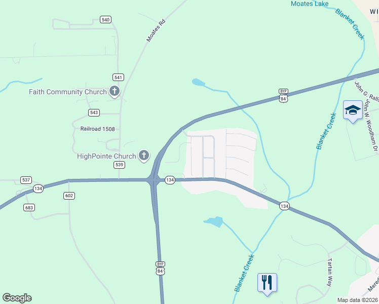map of restaurants, bars, coffee shops, grocery stores, and more near 139 Winterberry Way in Enterprise