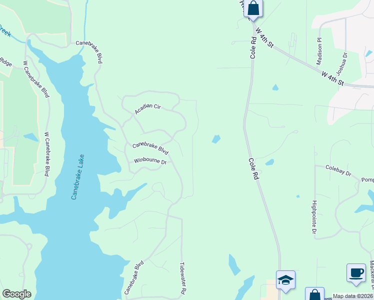 map of restaurants, bars, coffee shops, grocery stores, and more near 2 Saint Landry Cove in Hattiesburg