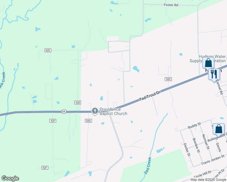 map of restaurants, bars, coffee shops, grocery stores, and more near 247 Freeman Cemetery Road in Lufkin