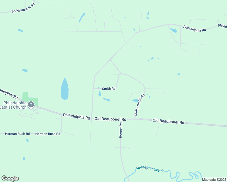 map of restaurants, bars, coffee shops, grocery stores, and more near 18 Smith Road in Deville
