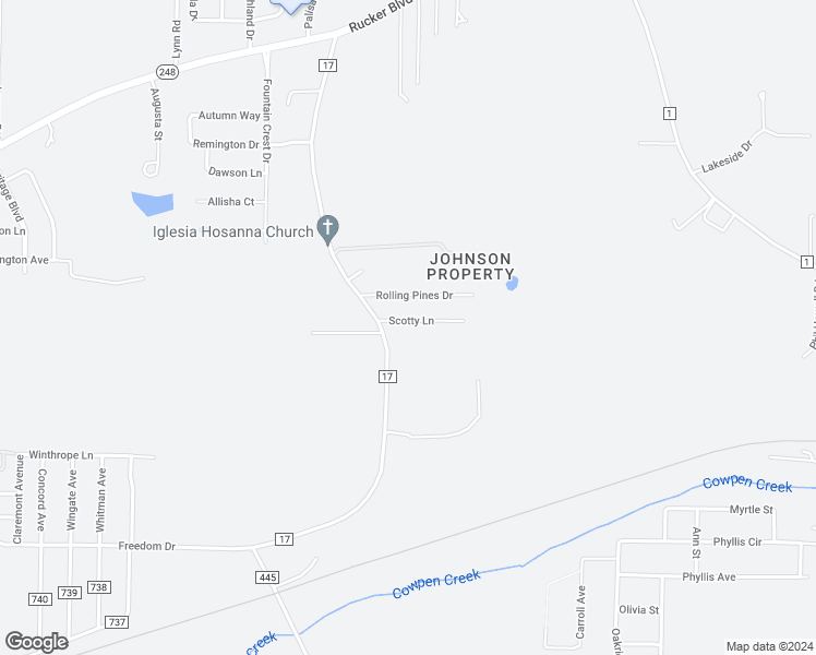 map of restaurants, bars, coffee shops, grocery stores, and more near 68 Scotty Lane in Enterprise