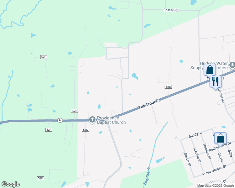 map of restaurants, bars, coffee shops, grocery stores, and more near 247 Freeman Cemetery Road in Lufkin