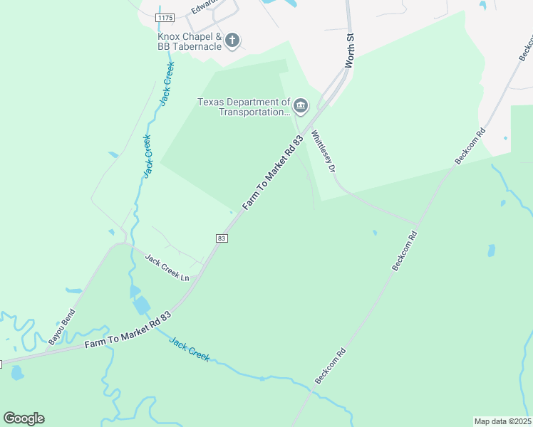 map of restaurants, bars, coffee shops, grocery stores, and more near 355 Farm to Market 83 in Hemphill