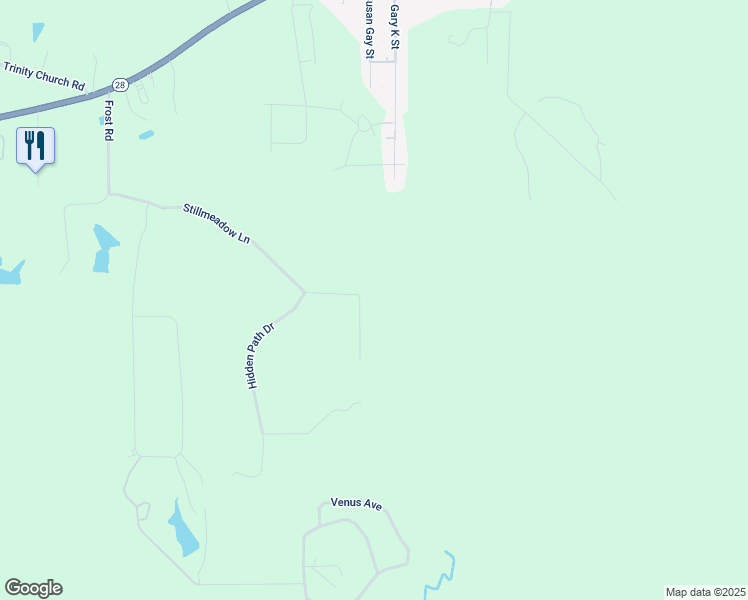 map of restaurants, bars, coffee shops, grocery stores, and more near 4410 Stillmeadow Lane in Pineville