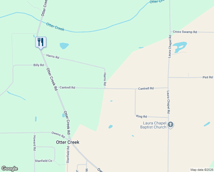 map of restaurants, bars, coffee shops, grocery stores, and more near 5972 Cantrell Road in Patterson