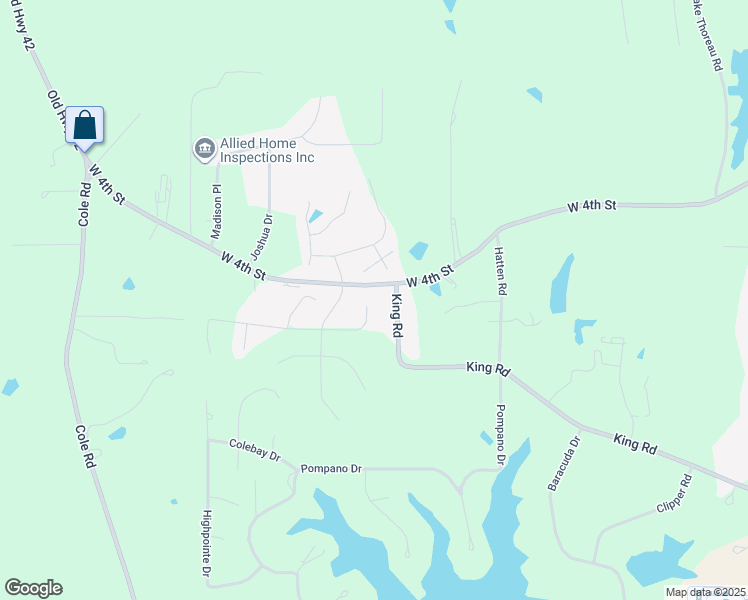 map of restaurants, bars, coffee shops, grocery stores, and more near E Cadbury Ln in Hattiesburg
