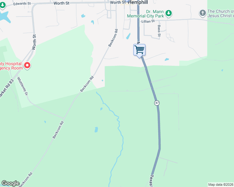 map of restaurants, bars, coffee shops, grocery stores, and more near 315 Arney Street in Hemphill